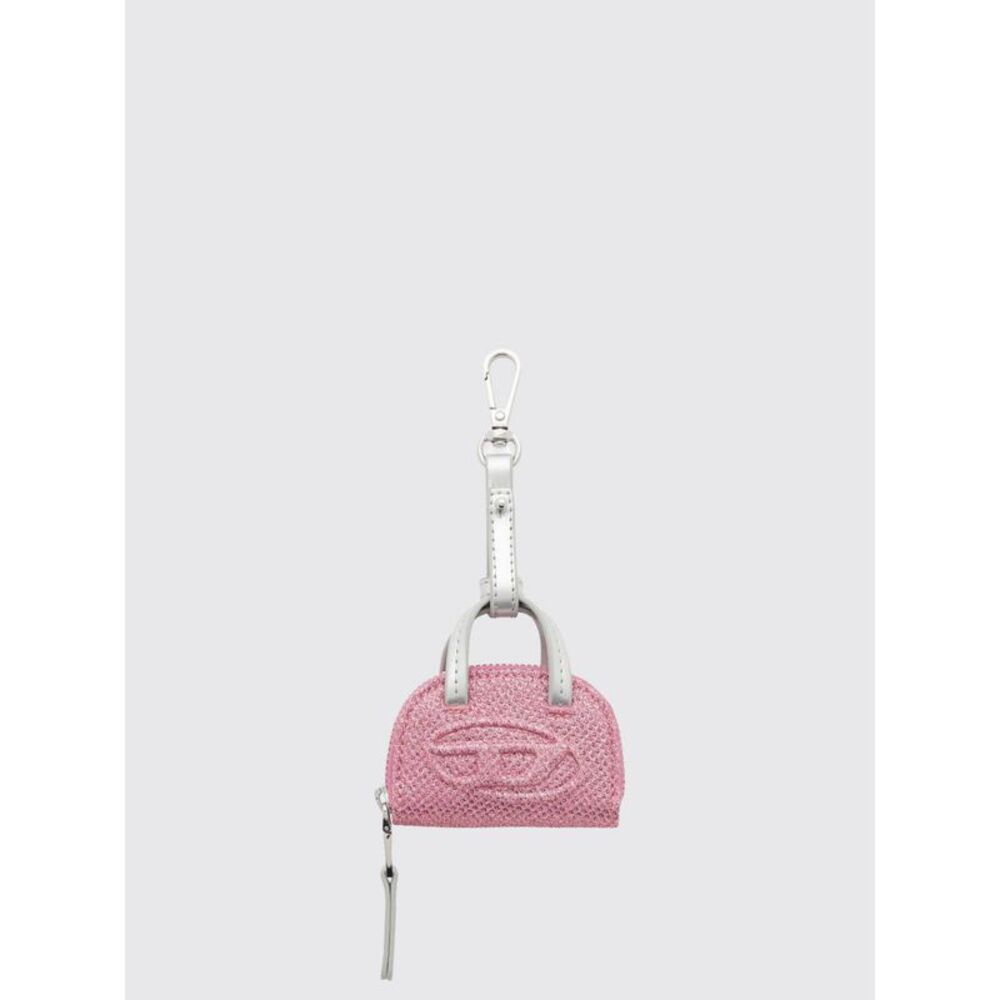 Diesel Women Diesel 1Dr Dome Lurex Mesh Keychain With Oval D Logo
